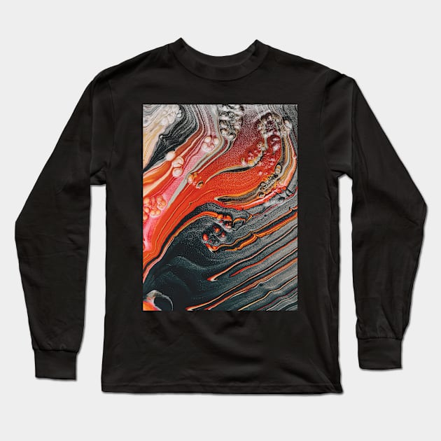 volcano Long Sleeve T-Shirt by xart